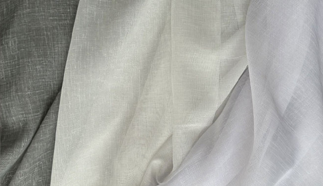 Новые тюлевые ткани Light Linen для римских штор