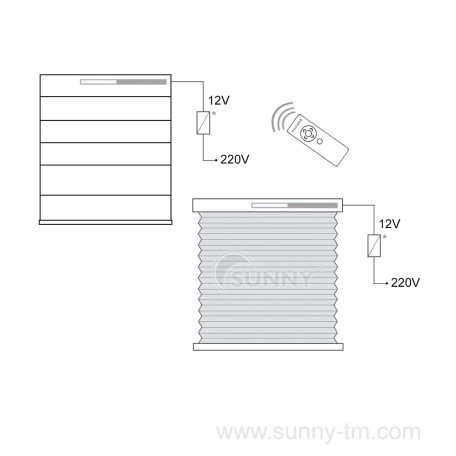 Електропривод для штор Sunny B24E