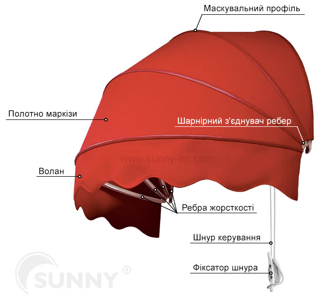 Arched awning Canopy